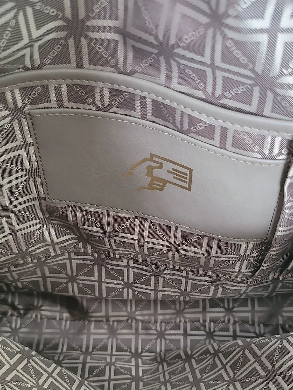 Lodis RFID Leather Tote Tan Crosshatch & Suede Large Zip Work Bag